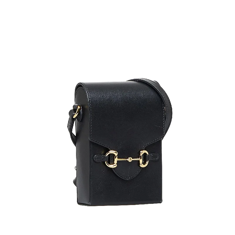 Women Gucci bags with a zip - around closure for securityGucci Mini Horsebit 1955 Crossbody Bag (SHG-ZkHRah)