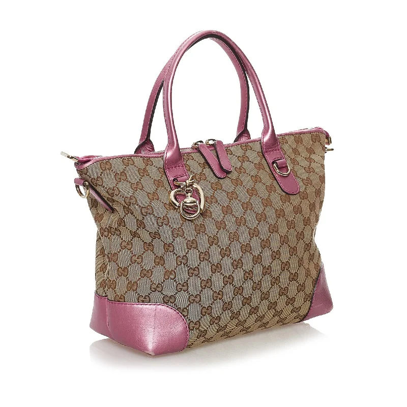 Gucci Marmont bags for women with a snakeskin - effect panelGucci GG Canvas Heart Bit Satchel (32482)