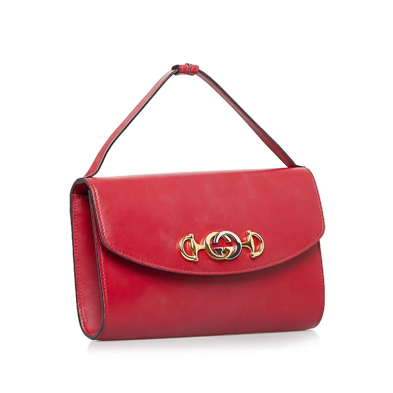 Women Gucci Sylvie bags with a monogram - embossed leatherGucci Zumi Handbag (SHG-Bd600a)