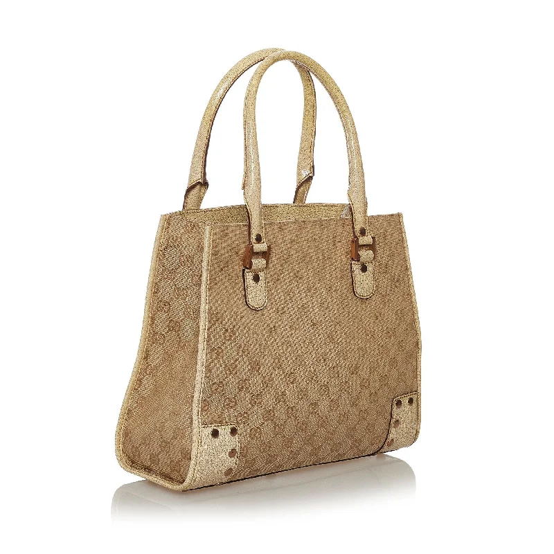 Ladies Gucci shoulder bags with a wide - width strapGucci GG Canvas Handbag (32979)