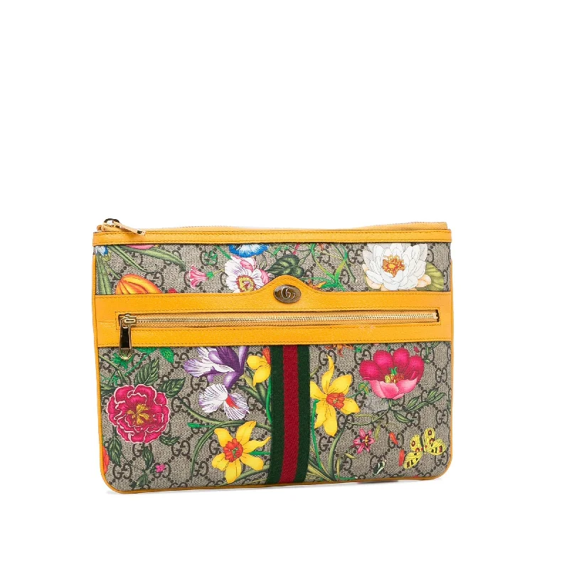 Small - sized Women Gucci shoulder bags for evening outingsGucci x Yuko Higuchi Ophidia Clutch (SHG-x5G95m)