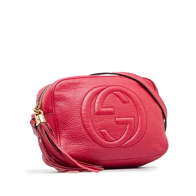 Gucci tote bags for women with a printed Gucci logoGucci Soho Disco (SHG-83ZIYq)