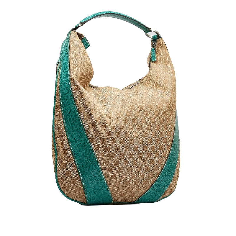 Ladies Gucci shoulder bags with a wide - width strapGucci GG Canvas Hobo (aQeAKr)