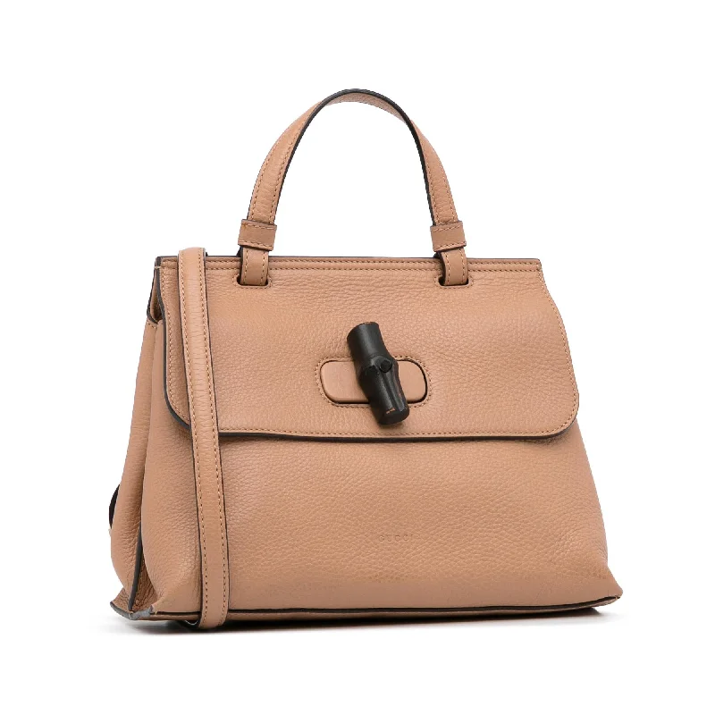 Women Gucci Sylvie bags with a detachable ribbon detailGucci Small Bamboo Daily Satchel (SHG-pqhQVB)