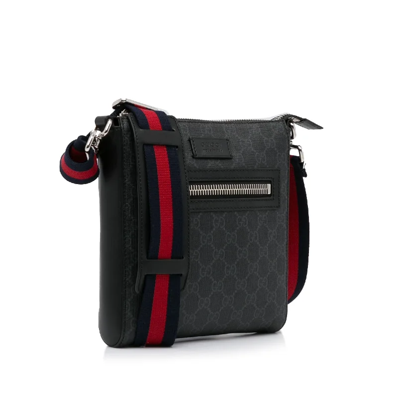 Gucci backpacks for women with a padded laptop compartmentGucci Small GG Supreme Web Crossbody (SHG-7p056S)