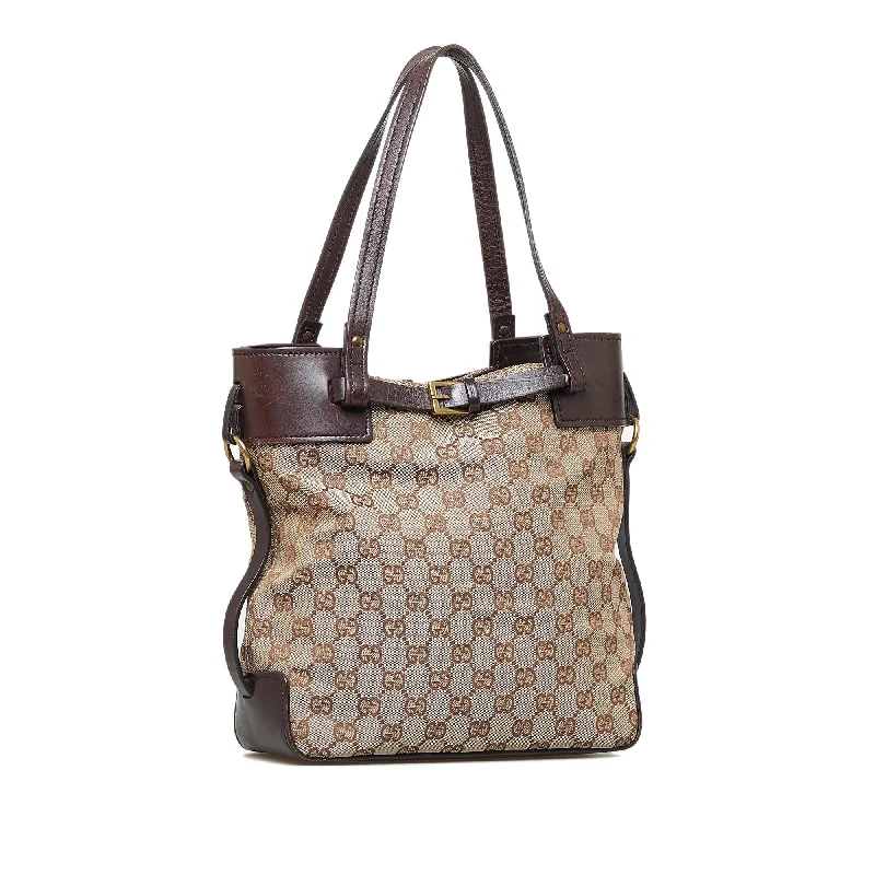 Gucci Marmont bags for women with a snakeskin - effect panelGucci GG Canvas Shoulder Bag (SHG-my1lNg)