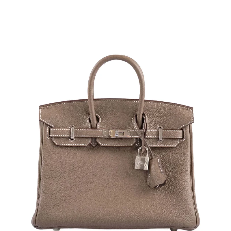 Hermès Birkin 25 Etoupe Togo Palladium Hardware