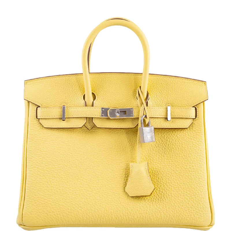 Hermès Birkin 25 Jaune Poussin Togo Palladium Hardware