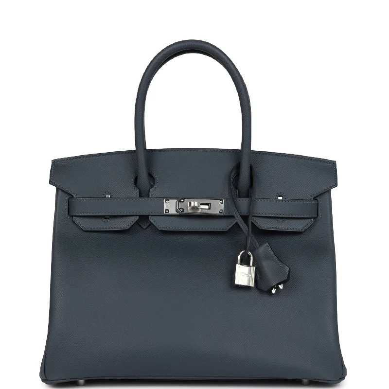 Hermes Birkin 30 Gris Misty Epsom Palladium Hardware