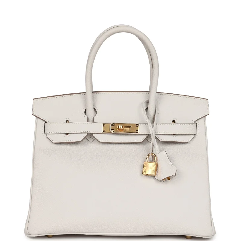 Hermes Birkin 30 Gris Pale Epsom Gold Hardware