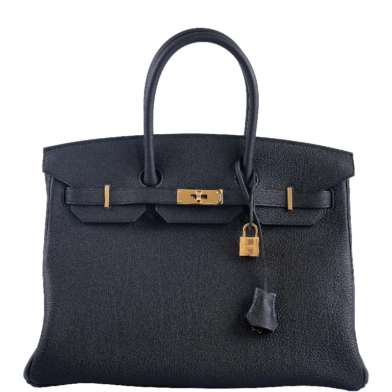 Hermès Birkin 35 Black Togo Gold Hardware