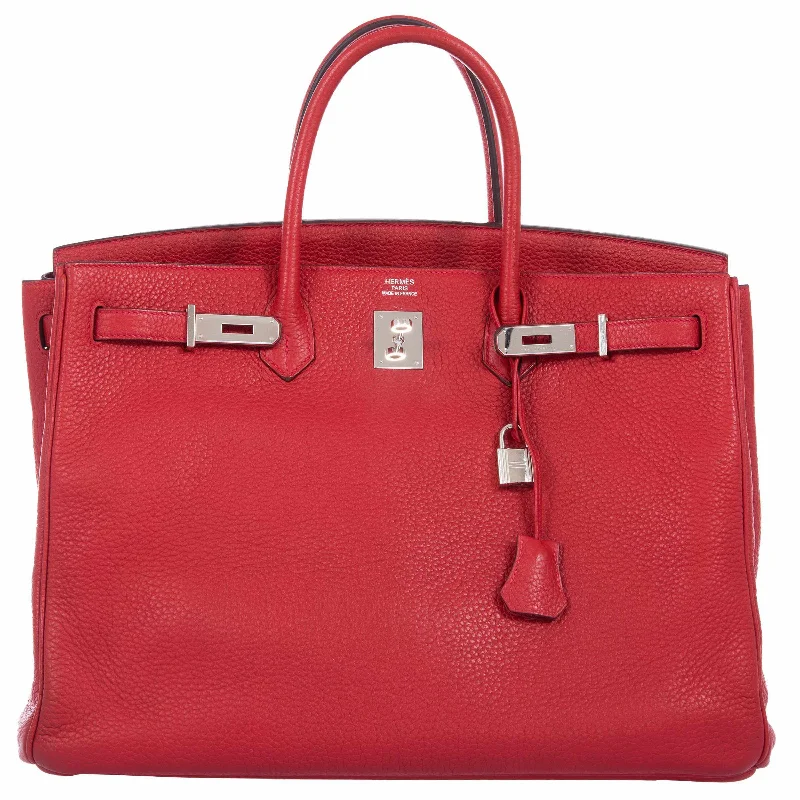 Hermès Birkin 40 Rouge Vif Togo Palladium Hardware