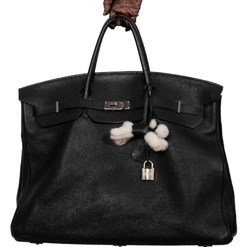 Hermès Birkin 55 Voyage Black Clemence Palladium Hardware