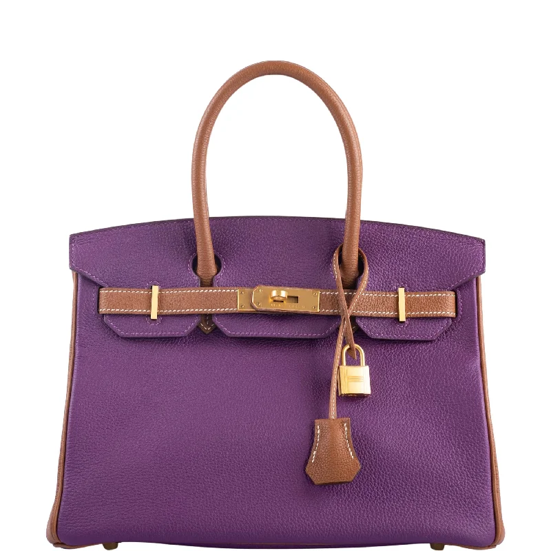 Hermès HSS Birkin 30 Anemone and Gold Togo with Gold Hardware