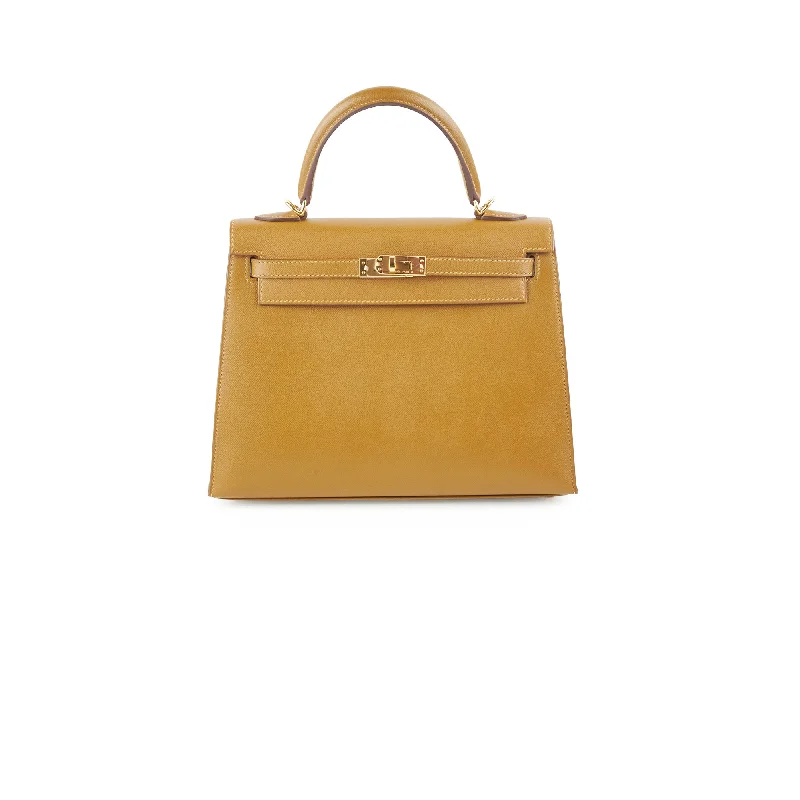 Hermes Kelly 25 Sellier Madame U8 Bronze Dore - Stamp Z