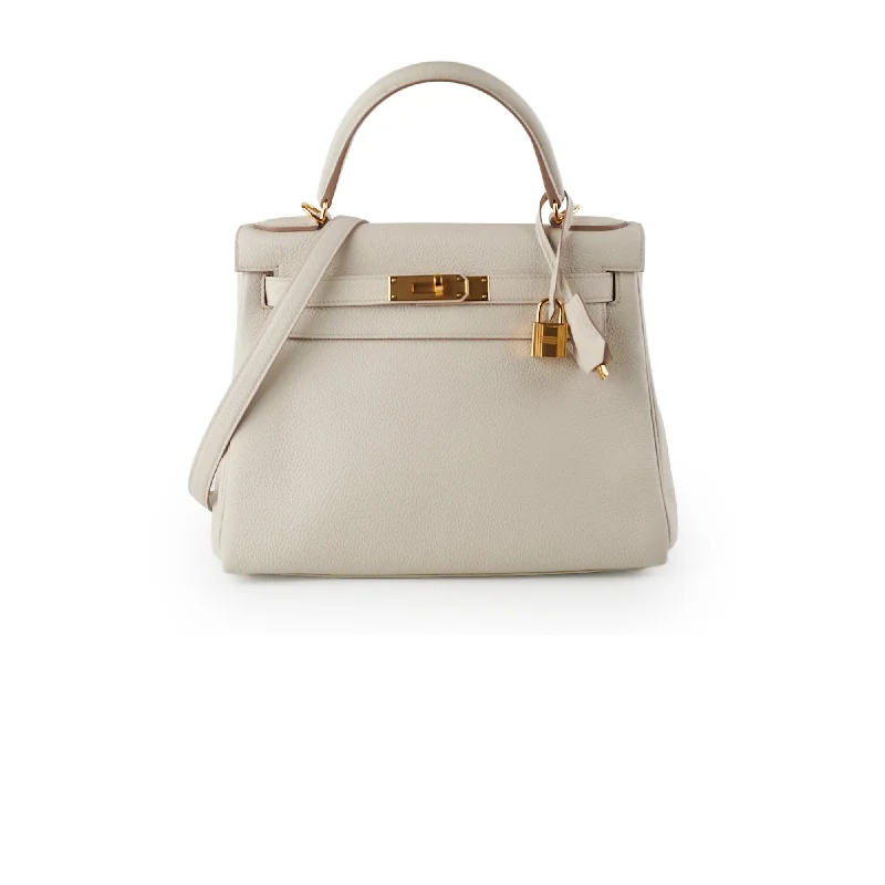 Hermes Kelly 28 Craie Togo - U Stamp