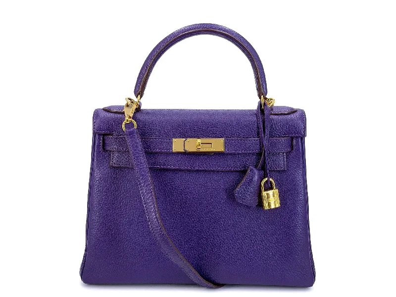 Hermès Kelly 28cm Iris Togo Purple 24k GHW Bag QH5