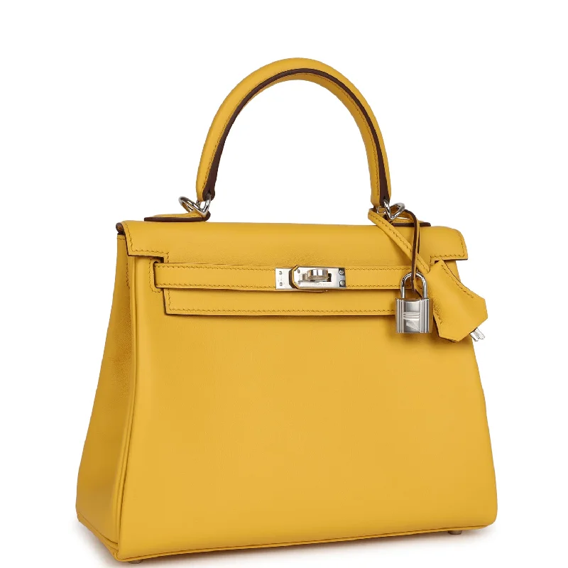 Hermes Kelly Retourne 25 Sun Swift Palladium Hardware