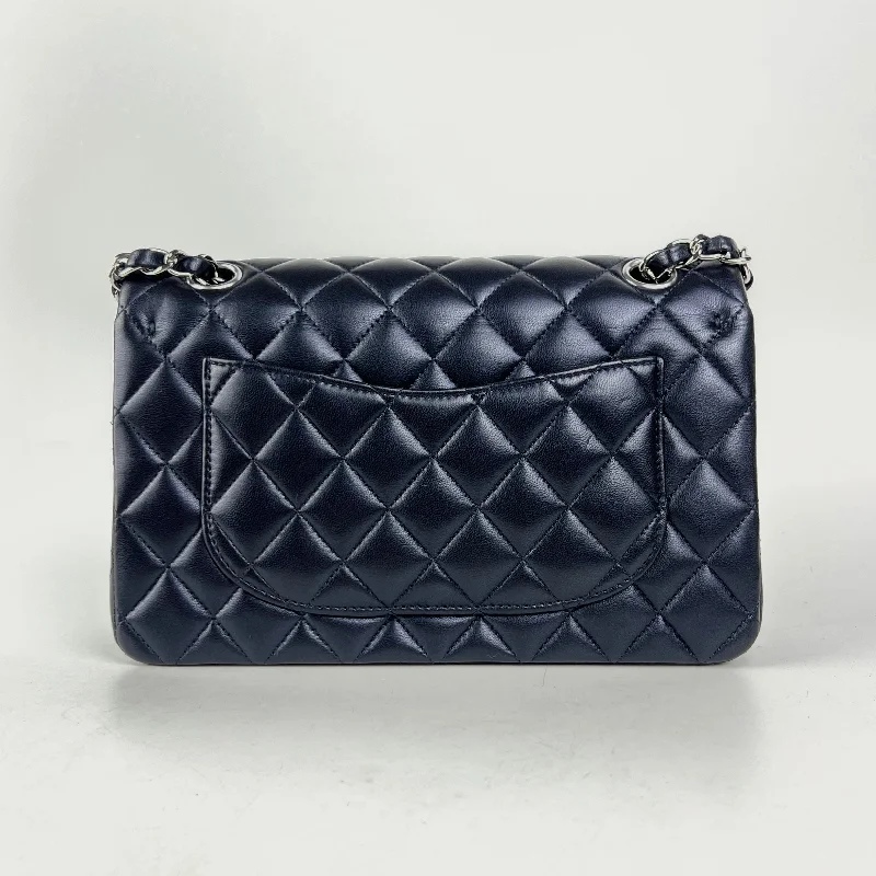 Chanel Classic Flap Bag for Evening PartyChanel Small Double Classic Flap Metallic Navy