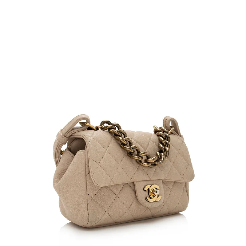 Chanel Colorful Handbag for Spring OutfitsChanel Sheepskin Trapezio Mini Flap Bag - FINAL SALE (21135)