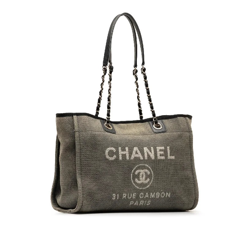 Chanel New Arrival Handbag with Gold HardwareChanel Small Canvas Deauville Tote (mmN7Cl)