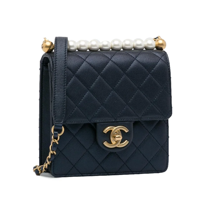 Chanel Chain Strap Handbag for Everyday UseChanel Small Chic Pearls Flap Bag (t5gHz6)