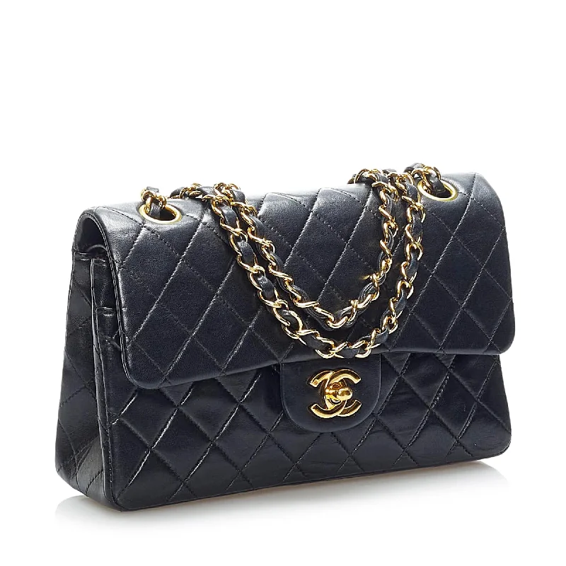 Chanel Designer Handbag with Unique DesignChanel Small Classic Lambskin Leather Double Flap Bag (33958)