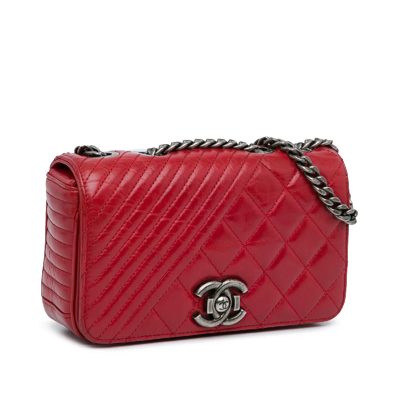 Chanel Luxury Handbag for High - End EventsChanel Small Glazed Calfskin Coco Boy Flap (1nxK54)