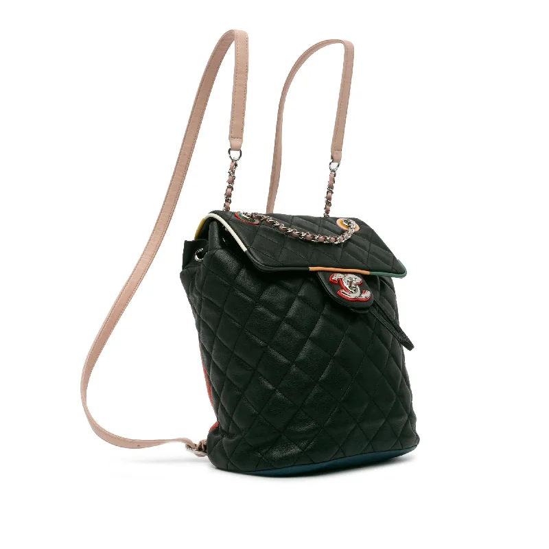 Chanel All - Match Handbag for Versatile StylingChanel Small Lambskin Cuba Color Urban Spirit Backpack (a8CuVs)