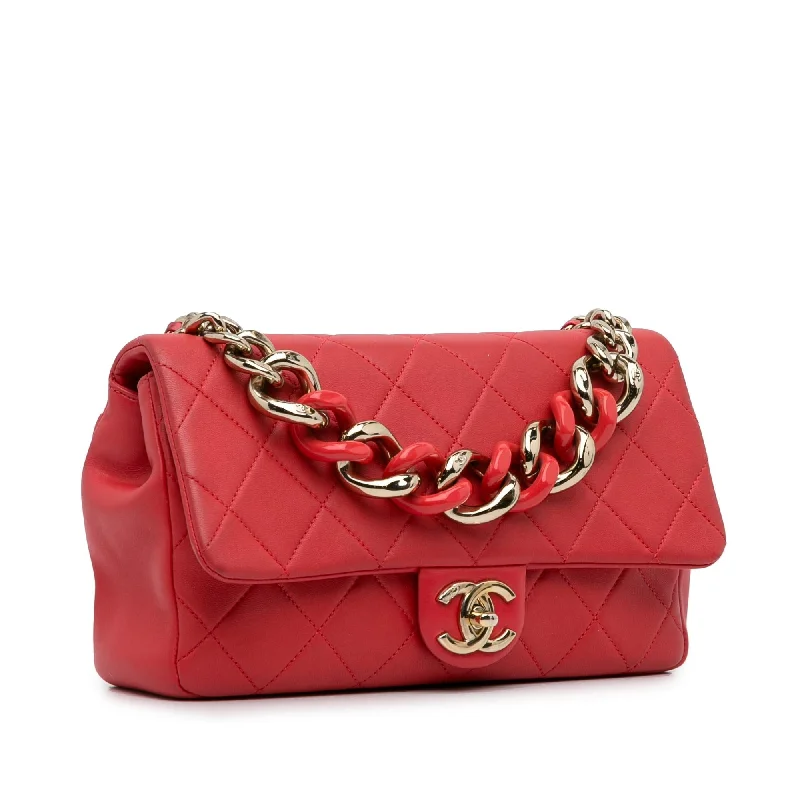 Chanel Vintage Inspired Handbag for Retro LoversChanel Small Lambskin Elegant Chain Single Flap (e6gpic)