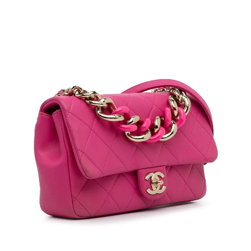 Chanel Chain Strap Handbag for Everyday UseChanel Small Lambskin Elegant Chain Single Flap (Ev5zBc)