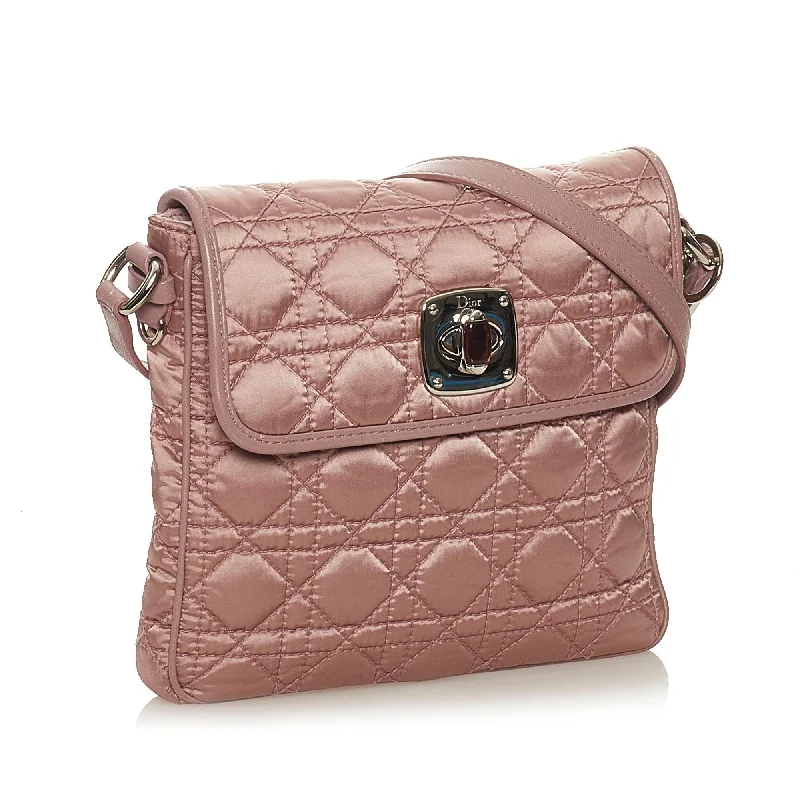 Christian Dior handbags with a back - pocket for quick storageDior Cannage Nylon Crossbody Bag