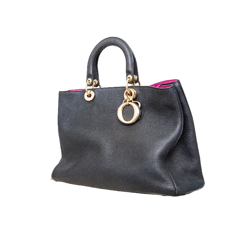 Christian Dior handbags with a snap - button closure and a decorative buckleDIOR Dior Diorissimo Tote Bag