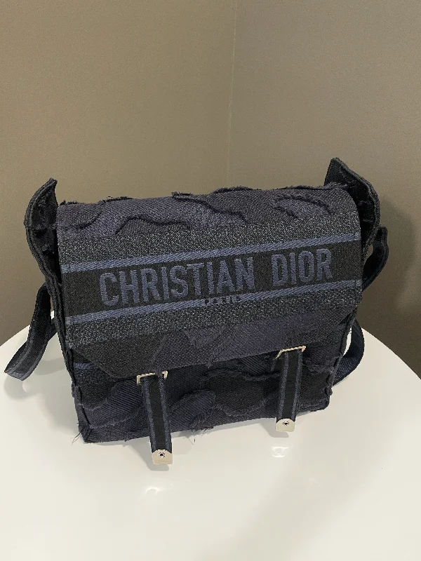 Contemporary Christian Dior handbags with a unique shapeDior Diorcamp Bag Navy