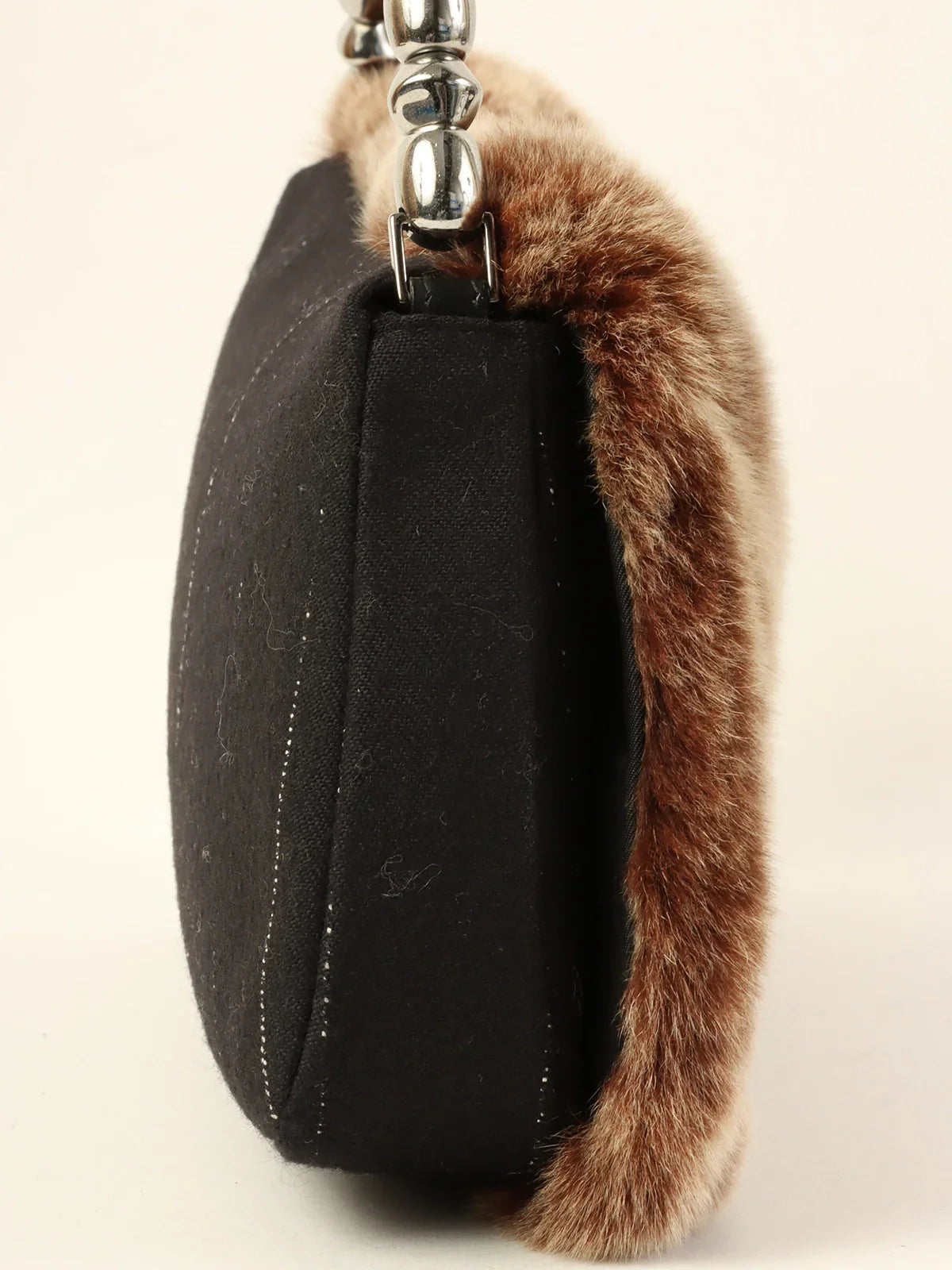 Trendsetting Christian Dior crossbody bags with a colorful strapDIOR Fur Maris Pearl Logo Shoulder Bag Brown/Black