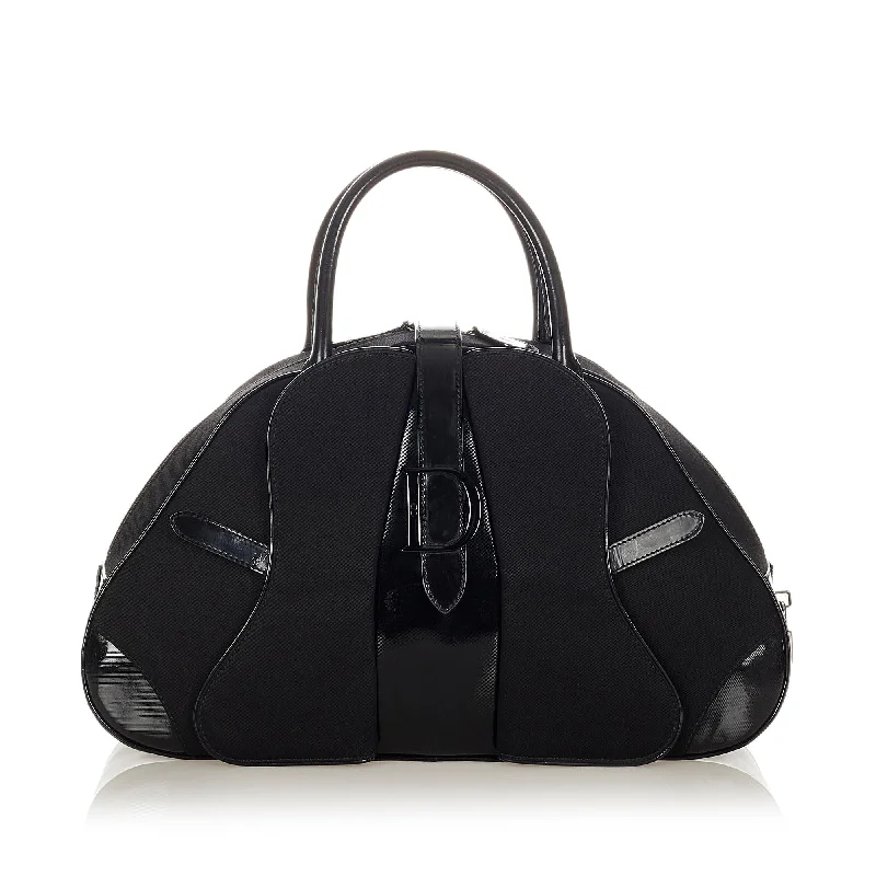 Christian Dior bags with a detachable coin purse insideDior Double Saddle Nylon Dome Bag (SHG-23599)